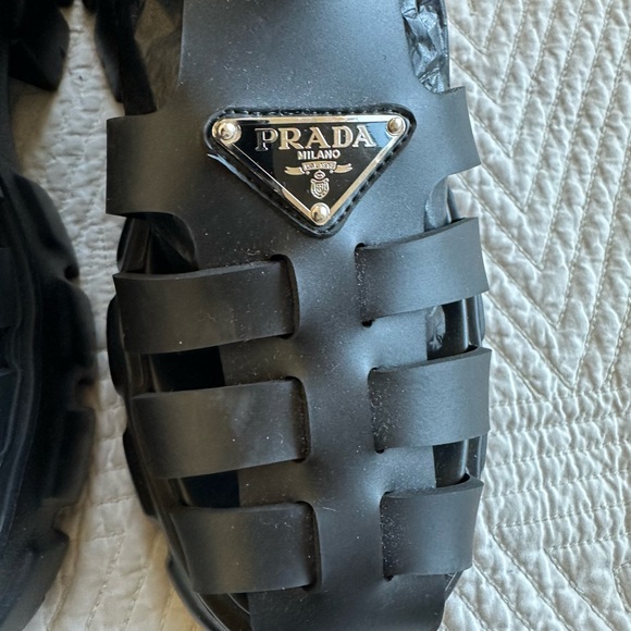 Prada Platform Rubber Monolith Sandal size 9 - Picture 6 of 7